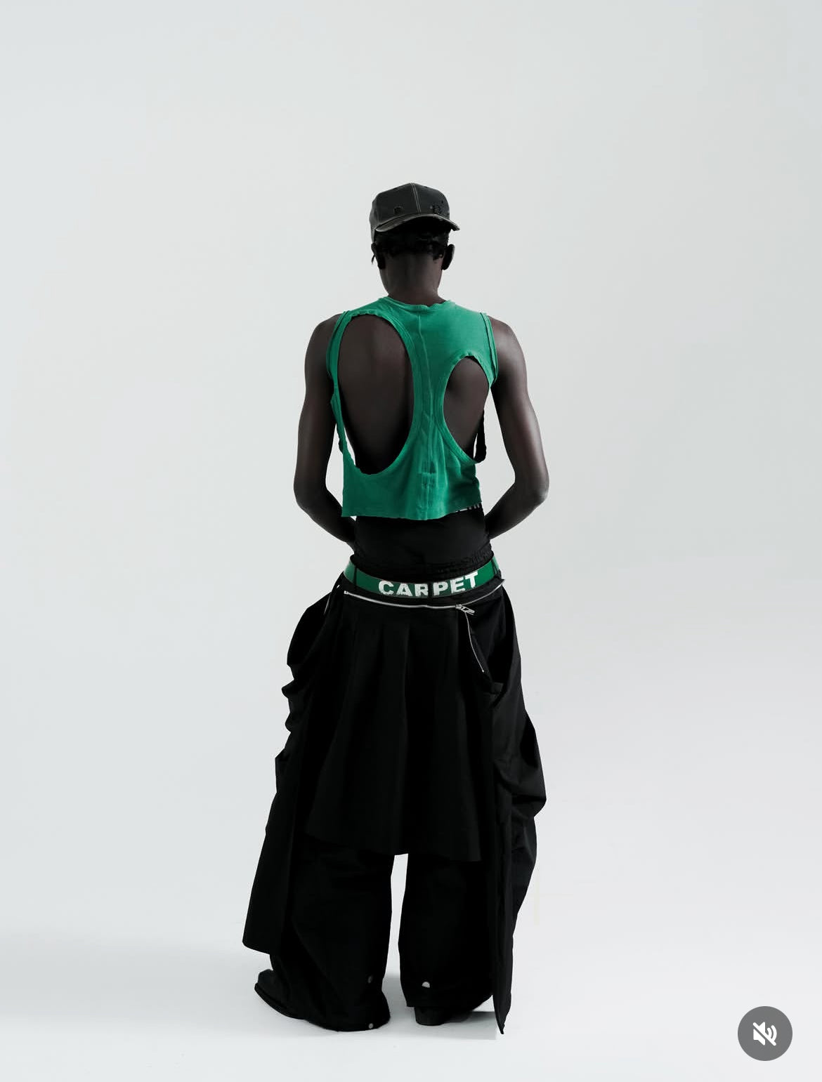 Flared Sculpted Volume Cargo Pants