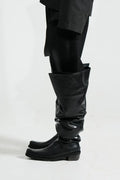 Knee-high leather boots