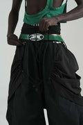 Flared Sculpted Volume Cargo Pants